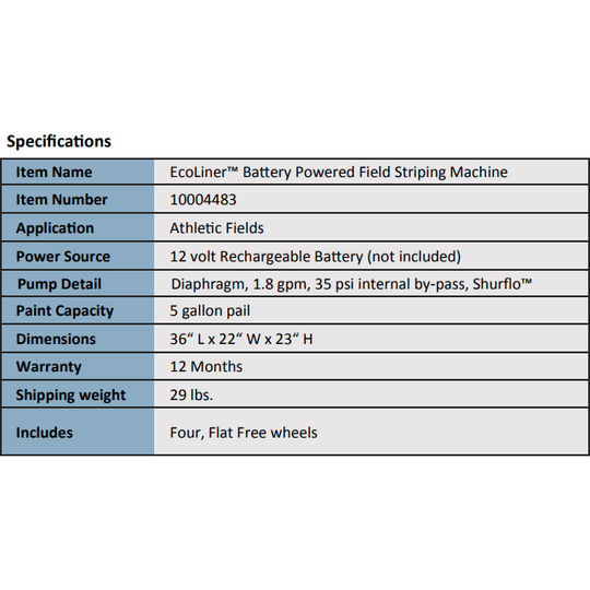 Newstripe | EcoLiner Plus Battery Powered Field Striper | 10004484