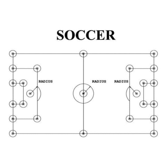 Newstripe | Proline Layout & Marking System (25 Pc. Soccer) | 10002718