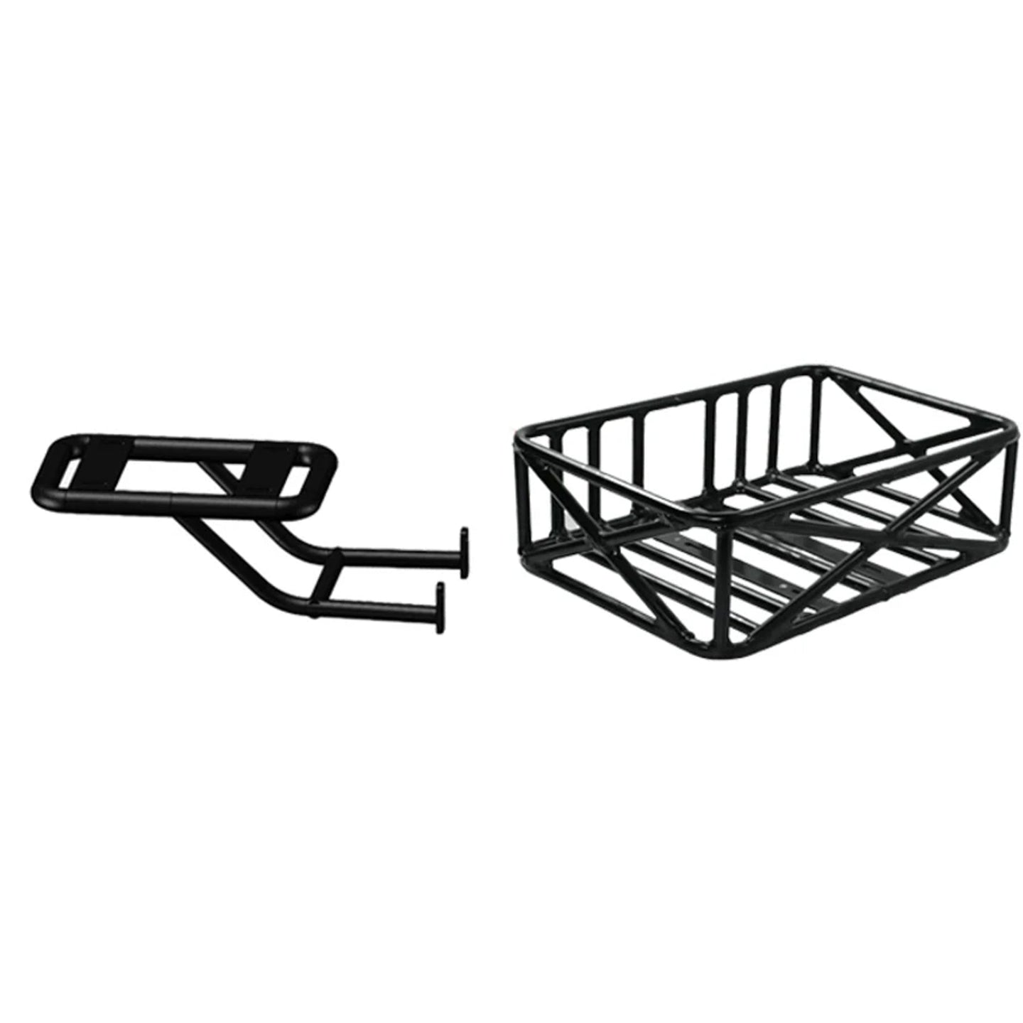 Eunorau | Flash Rear Rack and Basket Kit | FLASH-PK-HK-BK