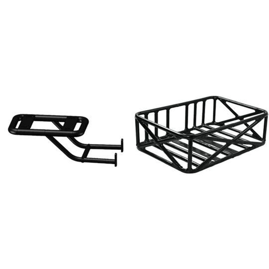 Eunorau | Flash Rear Rack and Basket Kit | FLASH-PK-HK-BK