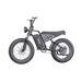 Electric bike with fat tires on a gray background