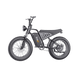 Electric bike with fat tires on a gray background
