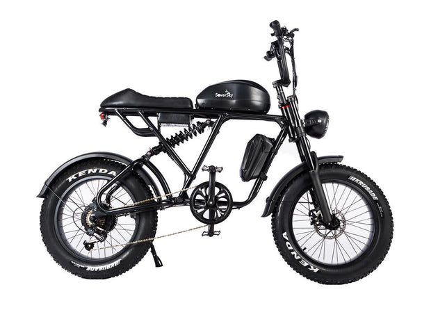 Electric Fat Tire Bike Shimano 7-Speed Titan 500