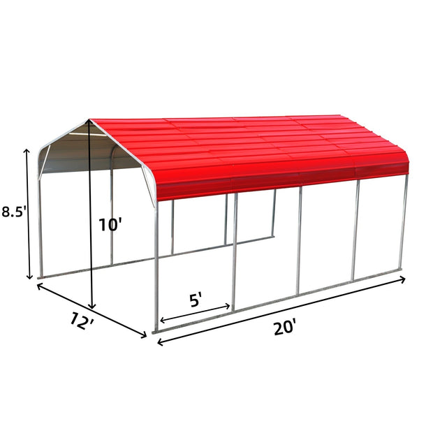 Chery Industrial Classic Steel Carport W12' x L20'