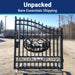 Chery Industrial 14x8 ft Steel Dual Swing Driveway Gate
