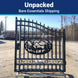Chery Industrial 14x8 ft Steel Dual Swing Driveway Gate