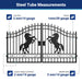 Chery Industrial 12x8 ft Dual Swing Driveway Gate with Horse Pattern