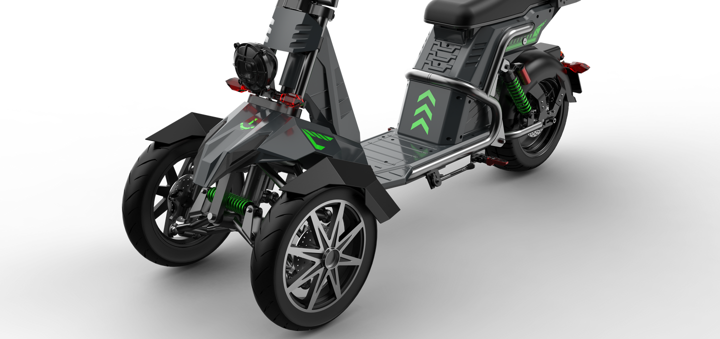 4000w Three Wheeled Motorcyle  E-Trike 50Ah Li-Battery SoverSky T100