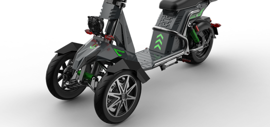 4000w Three Wheeled Motorcyle  E-Trike 50Ah Li-Battery SoverSky T100