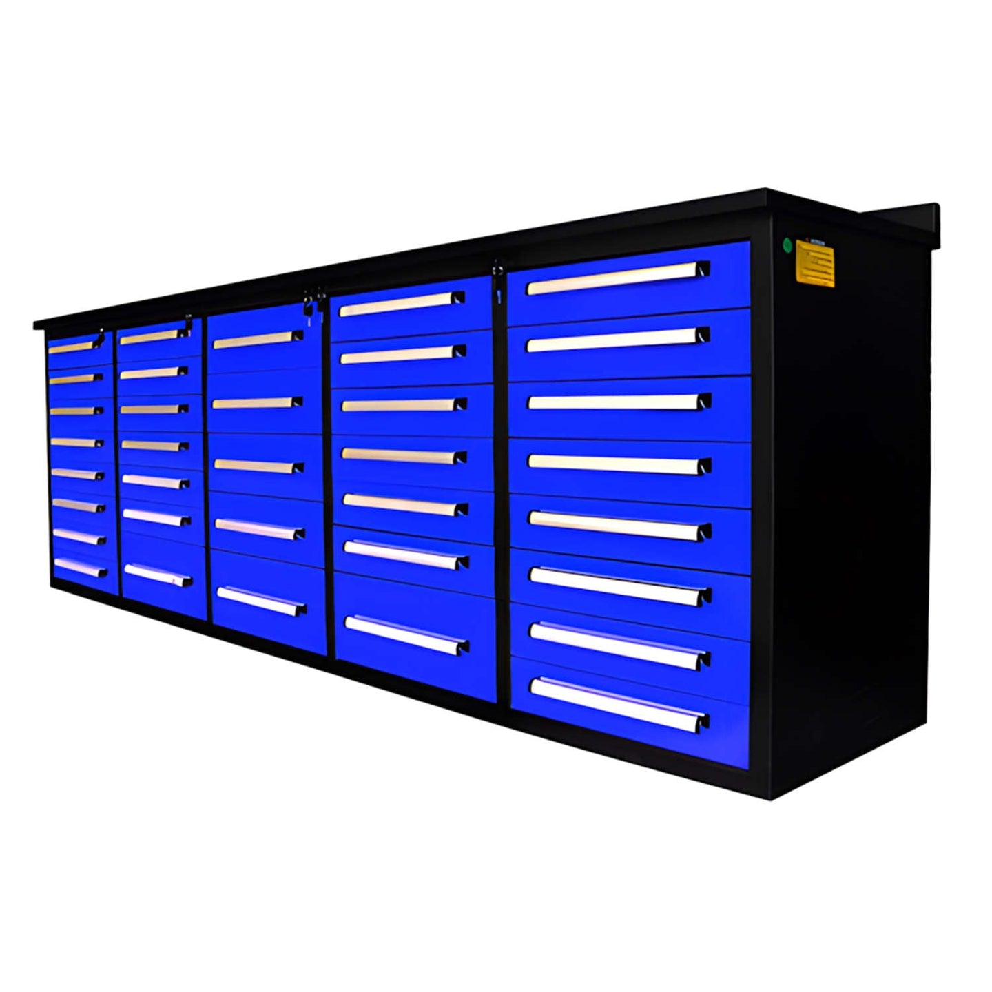 Chery Industrial 10ft Workbench Storage Cabinet with 35 Drawers